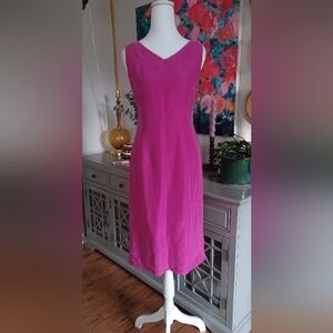 Perfect Barbie Pink Silk Vintage Dress